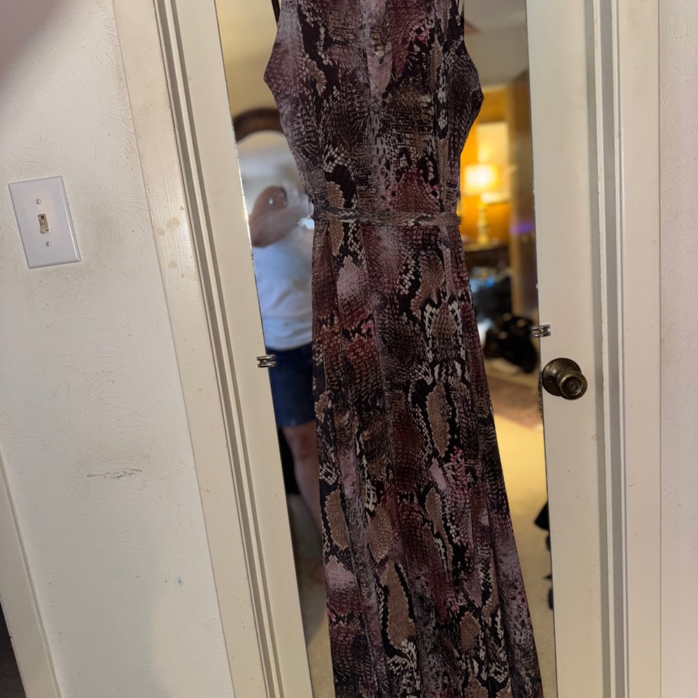 City Chic Exotic Reptile Print Dress